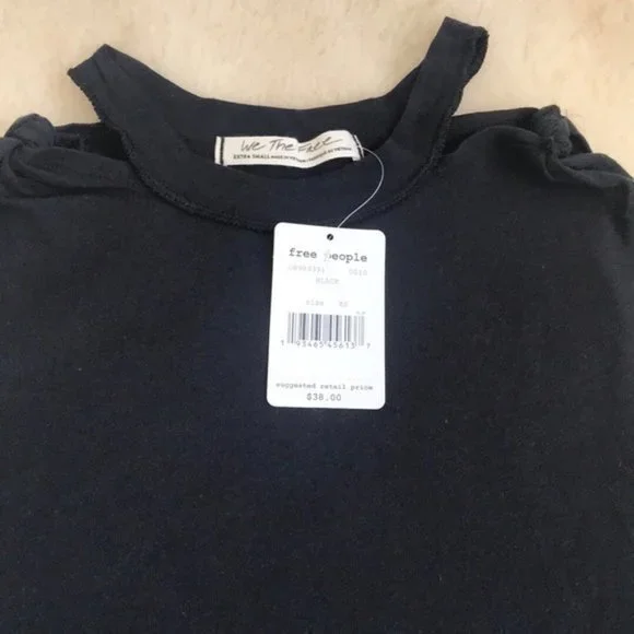 Free People The Twist Black Tank Top. XS,S - Picture 5 of 7